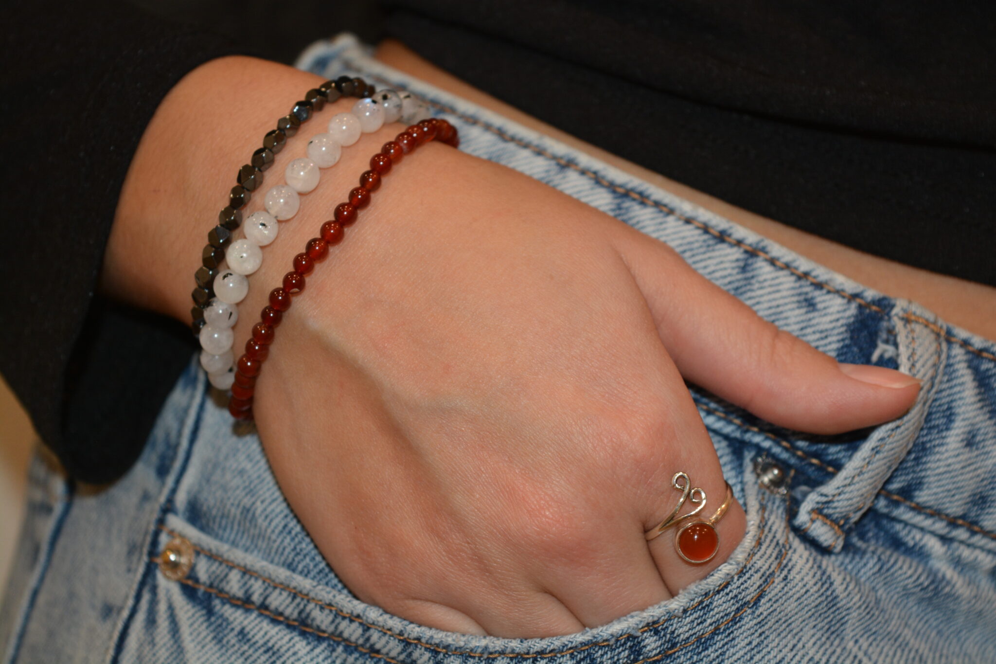 Bracelets et bague femme